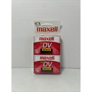Maxell 2Pk Mini DV 60 Min ME Camcorder Tape Sealed New Made in Japan